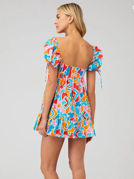 Amanda Uprichard Sicily Dress in Miami Print - Picture 3 of 4